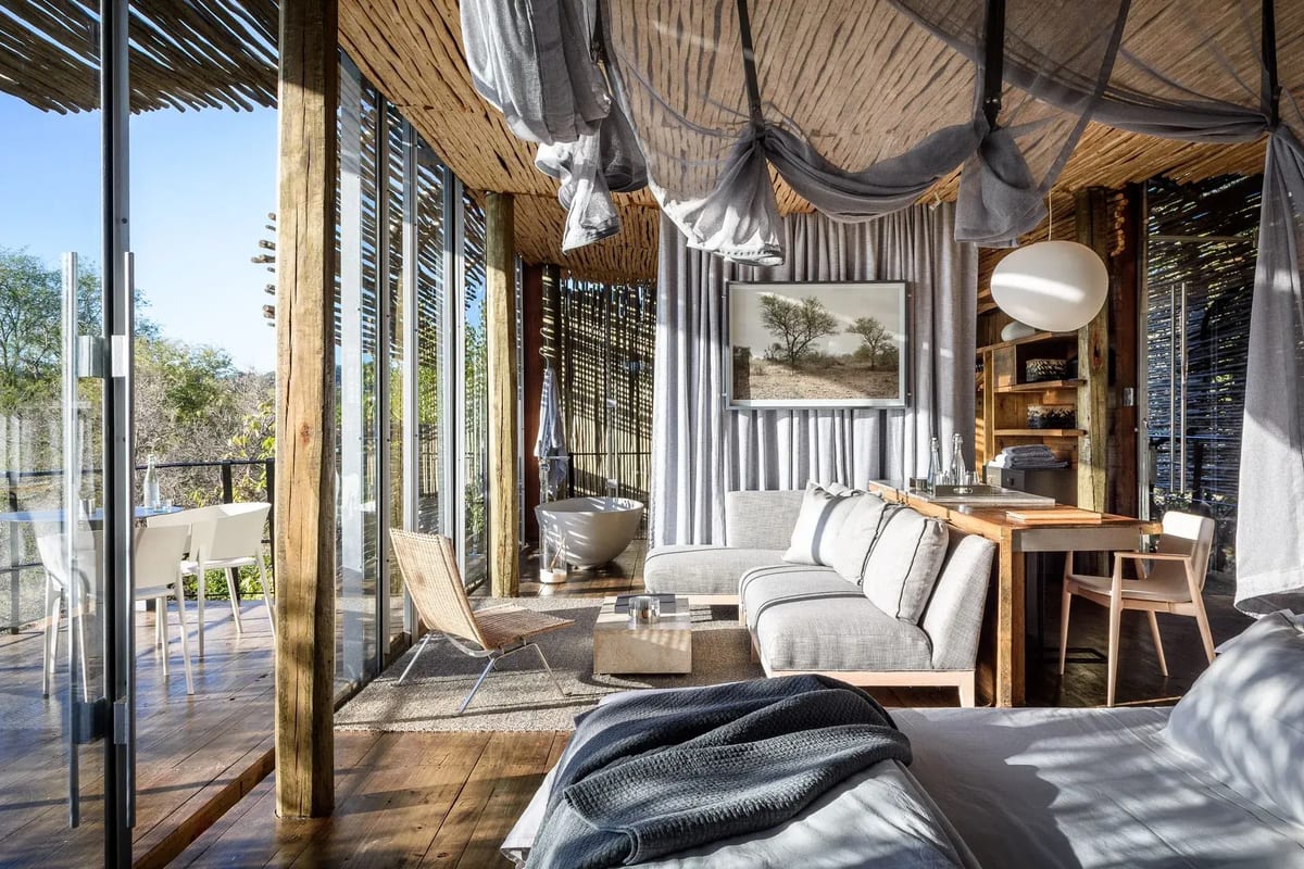Singita Lembombo Lodge room interior