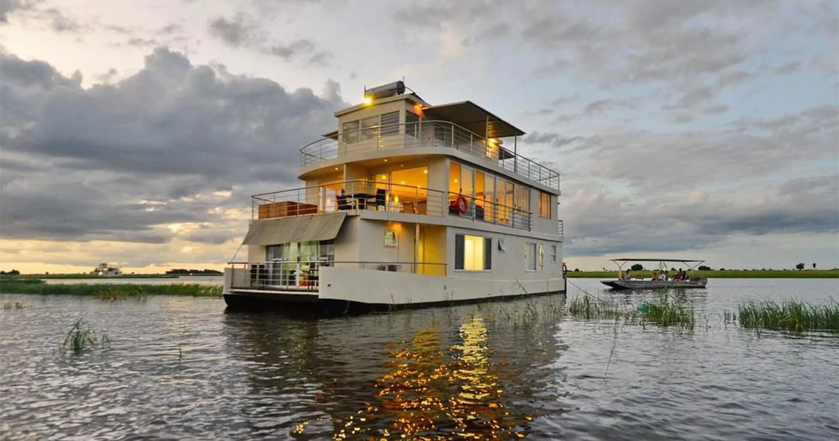 Botswana Zambezi Wueen Collection Chobe Princess floating african lodge