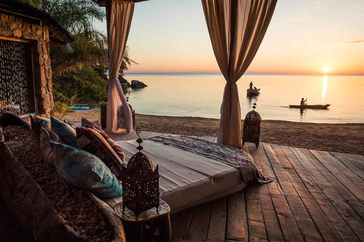 Malawi Kaya maya Lodge Room view lake