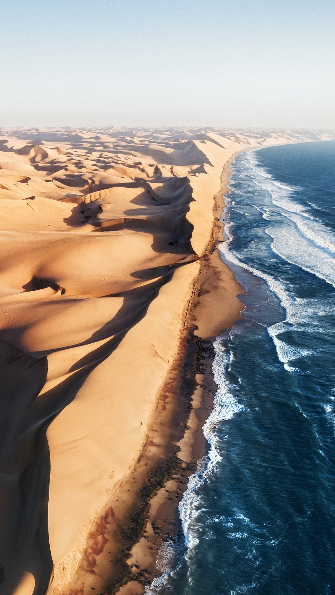 Epic desert landscape dunes and sky