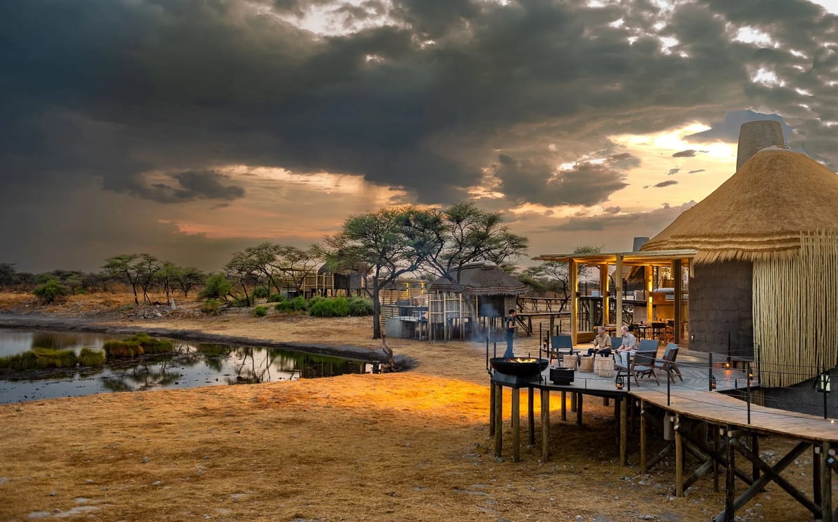 Namibia Onguma Camp Kala tented villas view