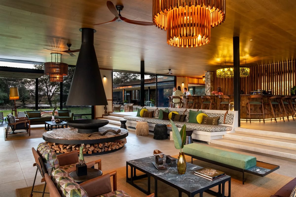 South Africa Tanda Tula Lounge area luxury