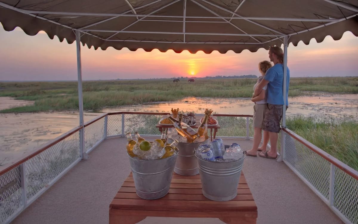 Chobe under canvas Boating