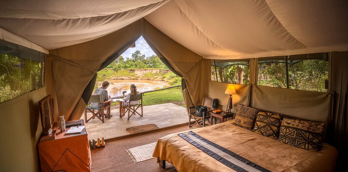 Kenya Governor's Camp canvas tent view