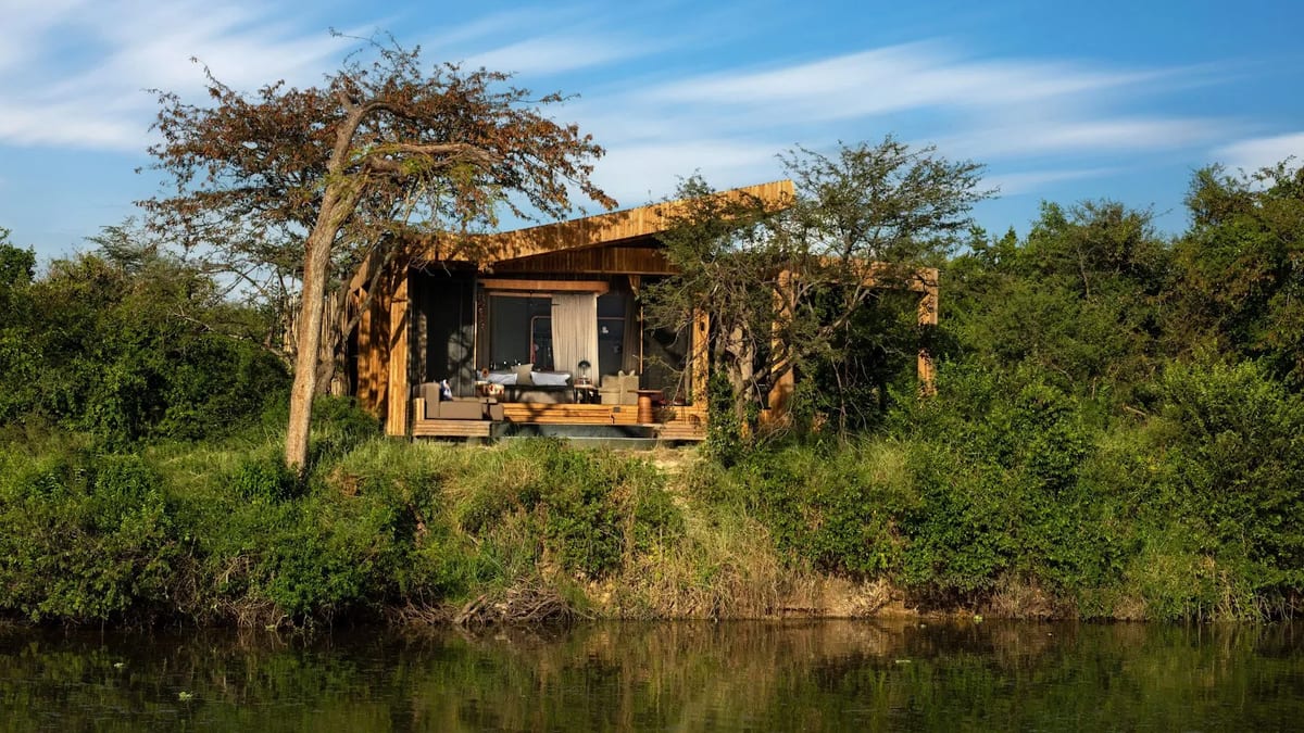 Tanzania Grumeti Serengeti River Lodge room suite exterior